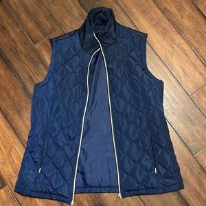 Navy blue puffer vest, Size M